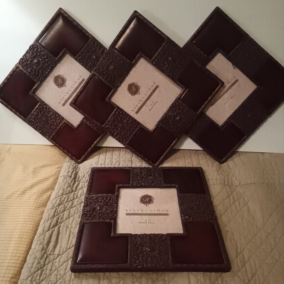 Photo frames, 5"x5" image, NWT, deep red square decorative - Picture 5 of 6